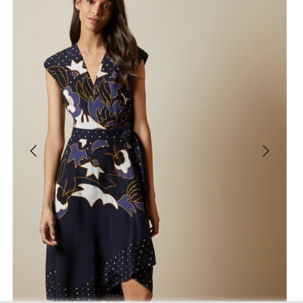 $322 Ted Baker London Saretti Wrap Dress New